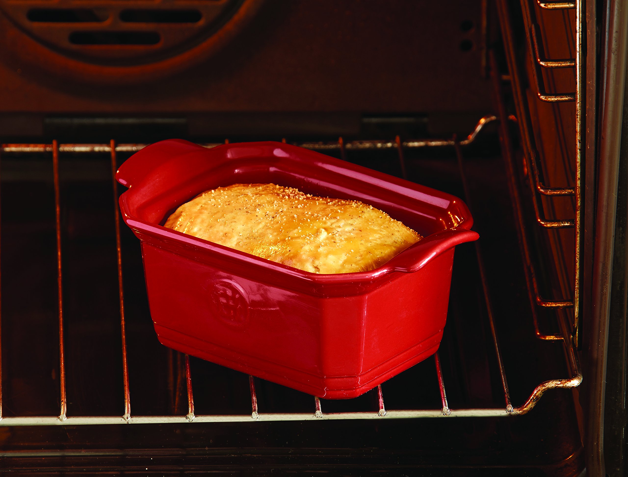 Pierre Henry Le マイクロフォン ビエン テンパイア Ina GR Emile Henry France Ovenware Terrine & Press, Large, Flour White